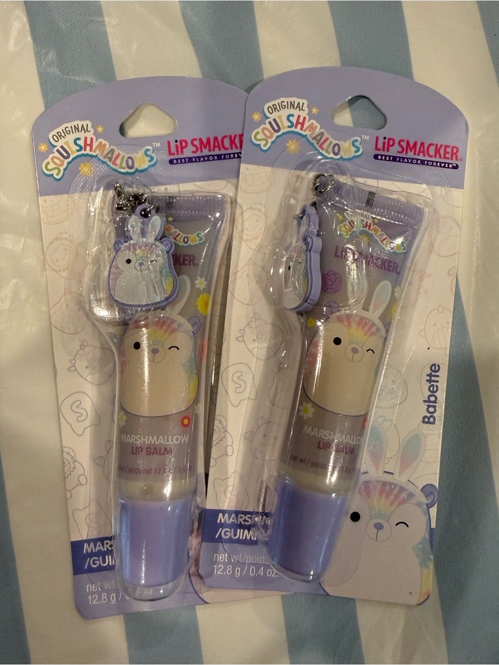 Original Squishmallows Lip Smacker Marshmallow Lip Balm - Babette Bunny - 2